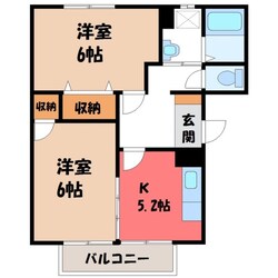 Excelハイム Aの物件間取画像